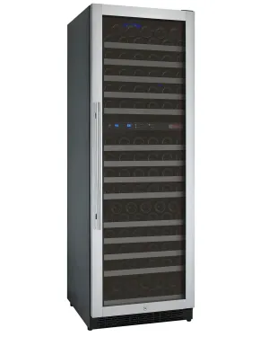 24" Wide FlexCount II Tru-Vino 172 Bottle Dual Zone Stainless Steel Right Hinge Wine Refrigerator