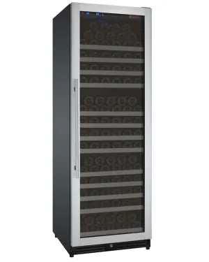 24" Wide FlexCount II Tru-Vino 177 Bottle Single Zone Stainless Steel Right Hinge Wine Refrigerator