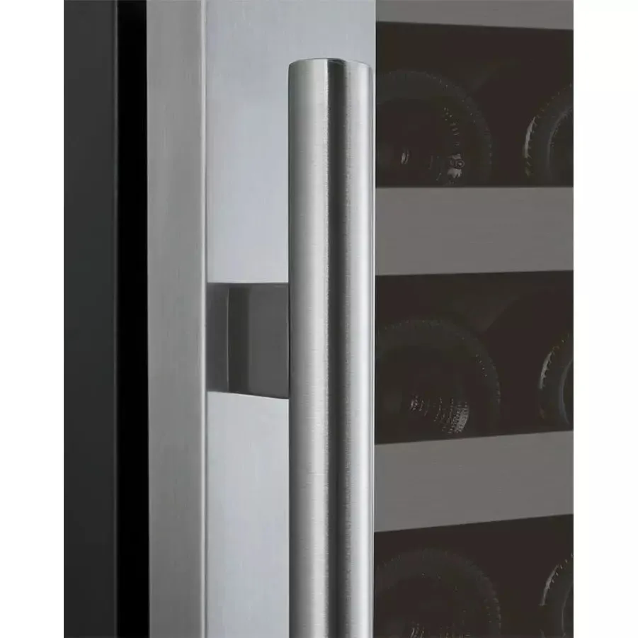 Allavino 24" Wide FlexCount II Tru-Vino 128 Bottle Single Zone Stainless Steel Left Hinge Wine Refrigerator