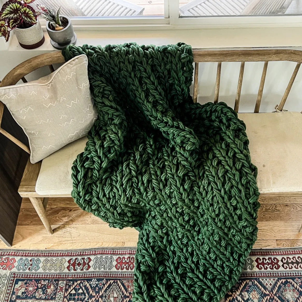 Alternate Rib Arm Knit Blanket Kit