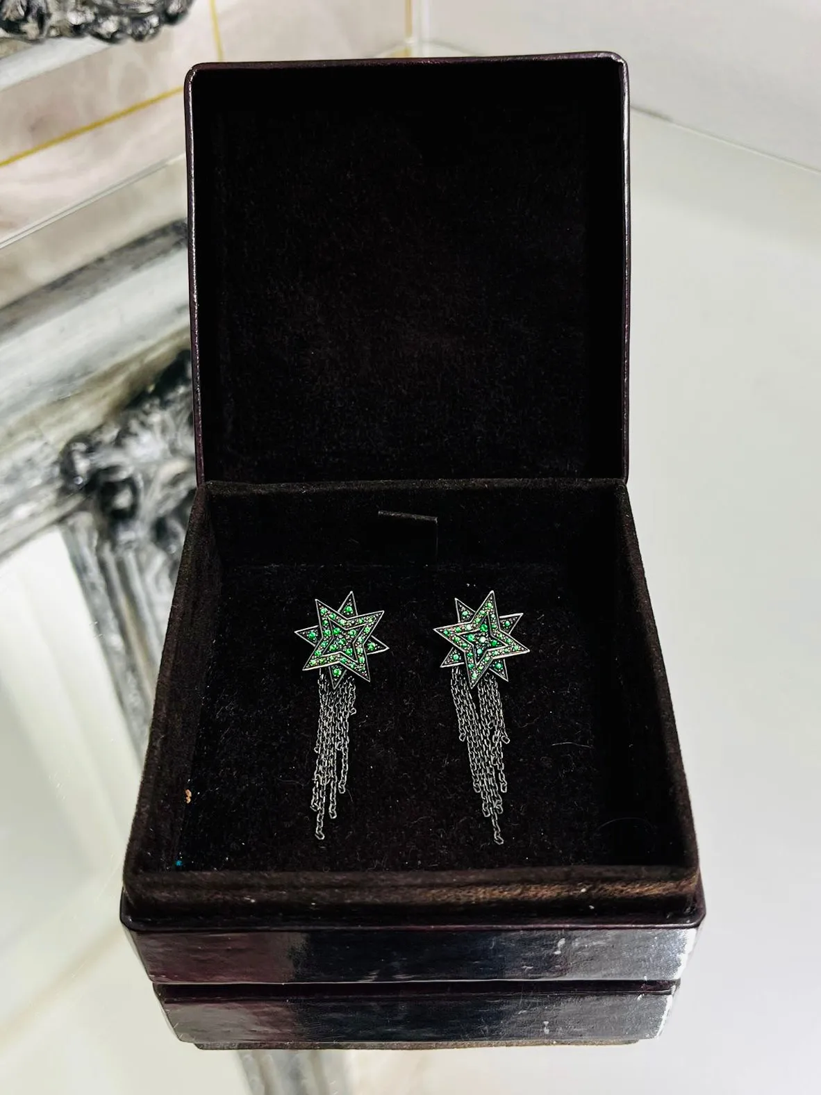 Ana De Costa Shooting Star Earring 18k Gold & Tsavorites