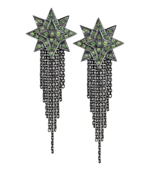 Ana De Costa Shooting Star Earring 18k Gold & Tsavorites