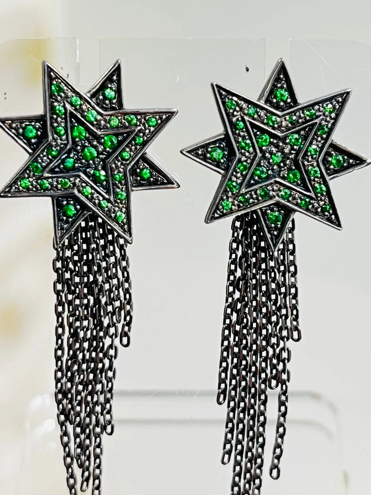 Ana De Costa Shooting Star Earring 18k Gold & Tsavorites