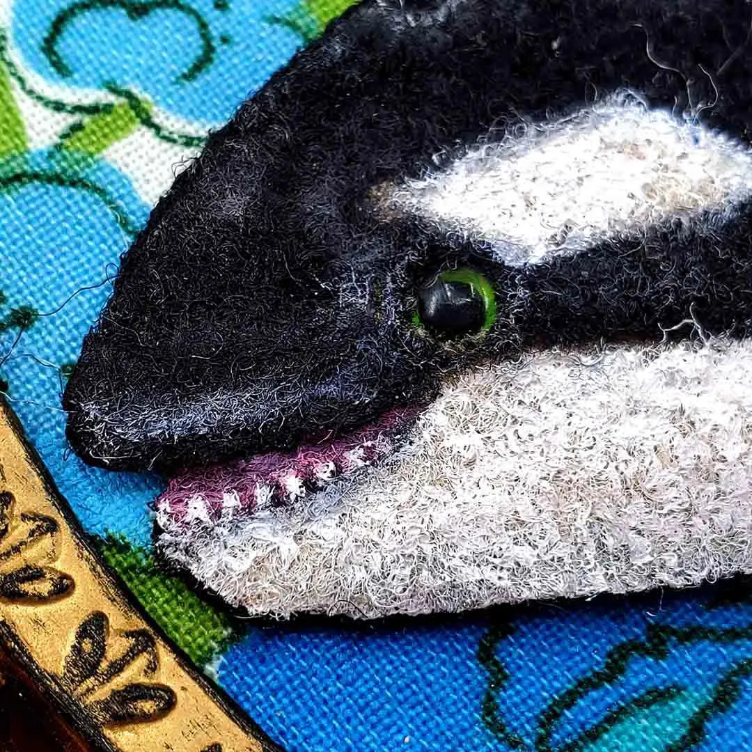 Applique Art - 3.75 x 5.5 - Killer Whale by Alise Giddens of Chubby Bunny