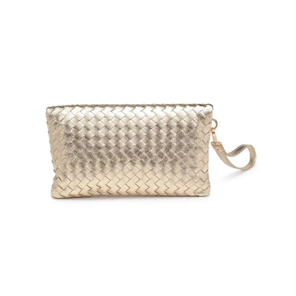 Aria Woven Wristlet Clutch