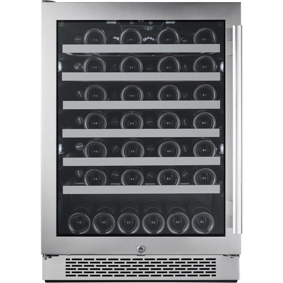 Avallon AWC242SZLH 24" Wide 53 Bottle Capacity Single Zone Wine Cooler in Stainless Steel