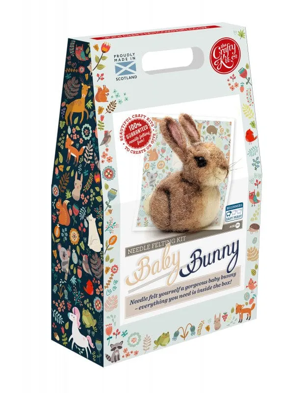 Baby Bunny Needle Felting Kit, Crafty Kit Company