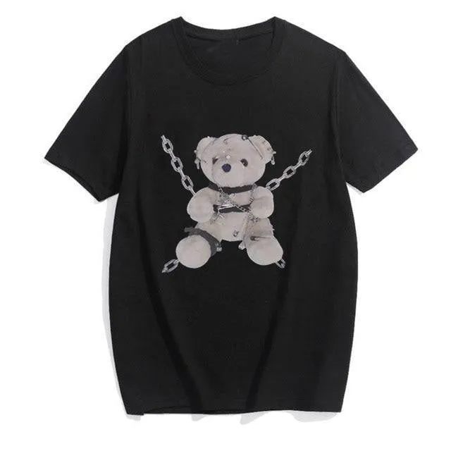 Baddie Chained Bear Tee