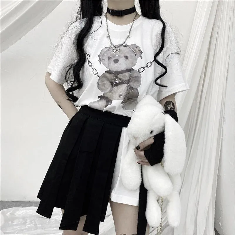 Baddie Chained Bear Tee