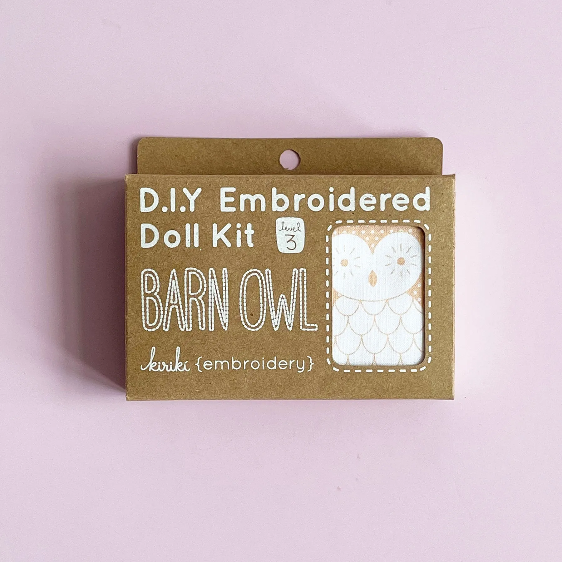 Barn Owl Embroidery Kit