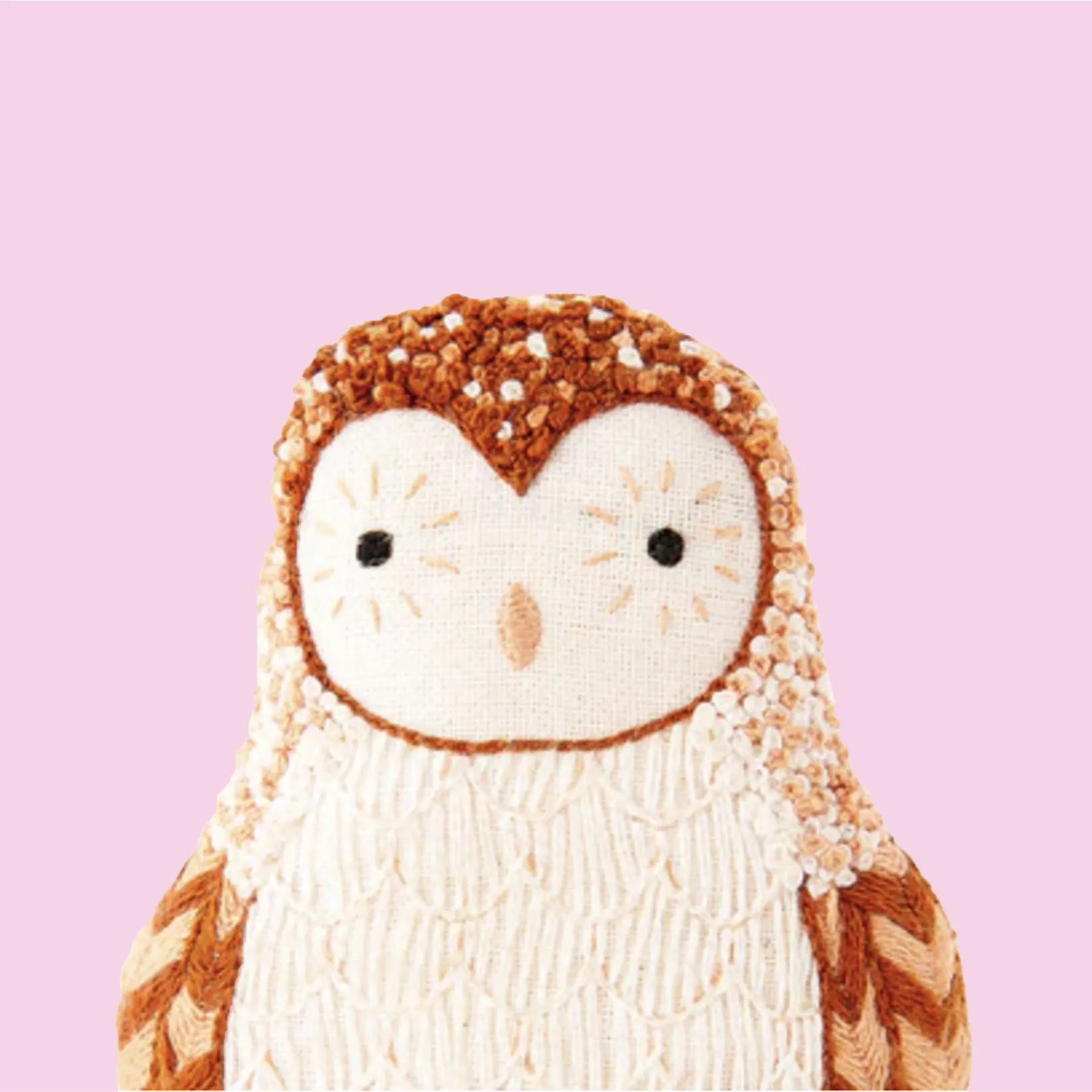 Barn Owl Embroidery Kit