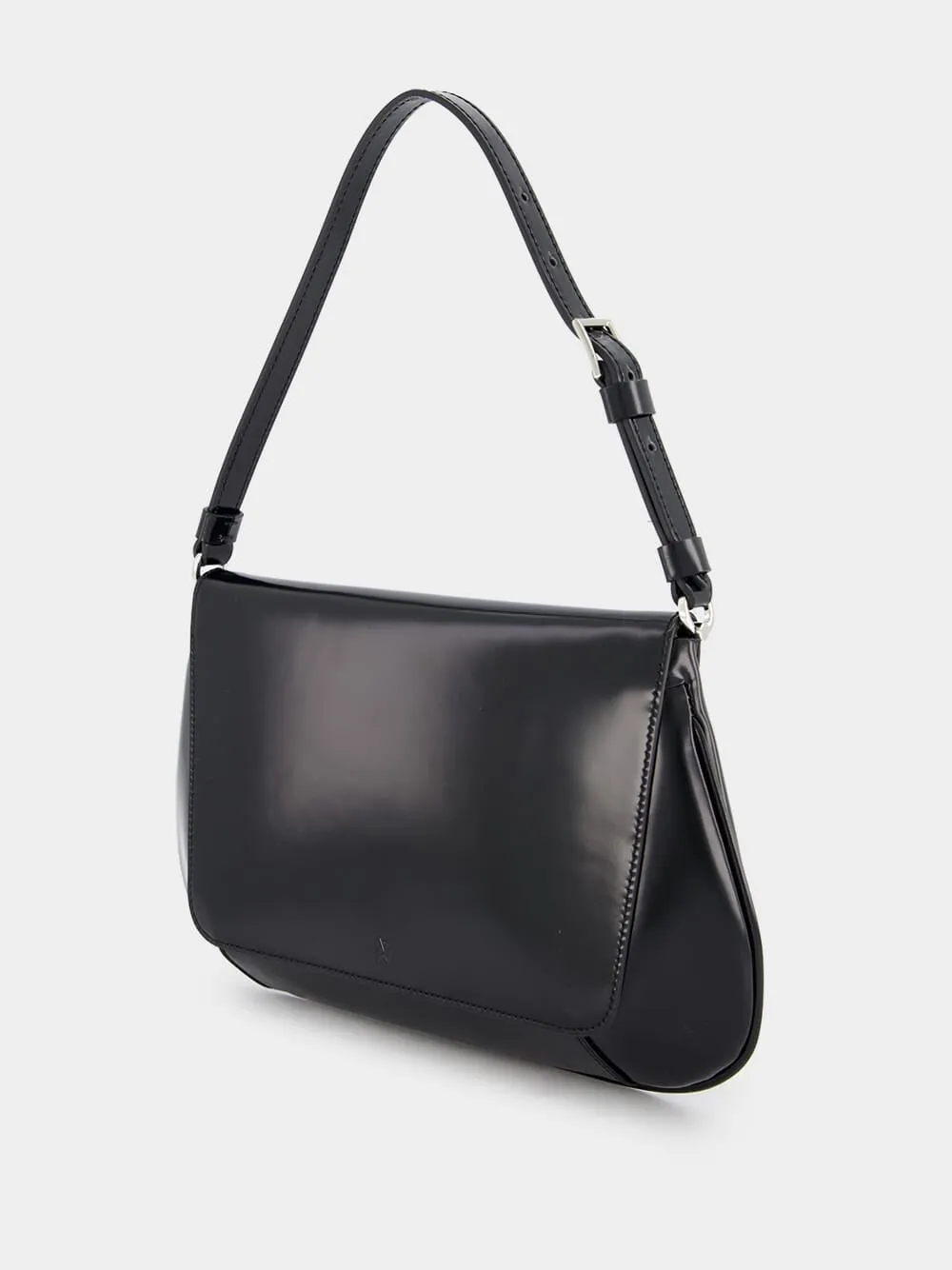 Black Calf Ami Shoulder Bag