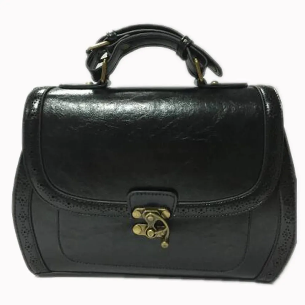 Black Vintage Retro Hand Bag