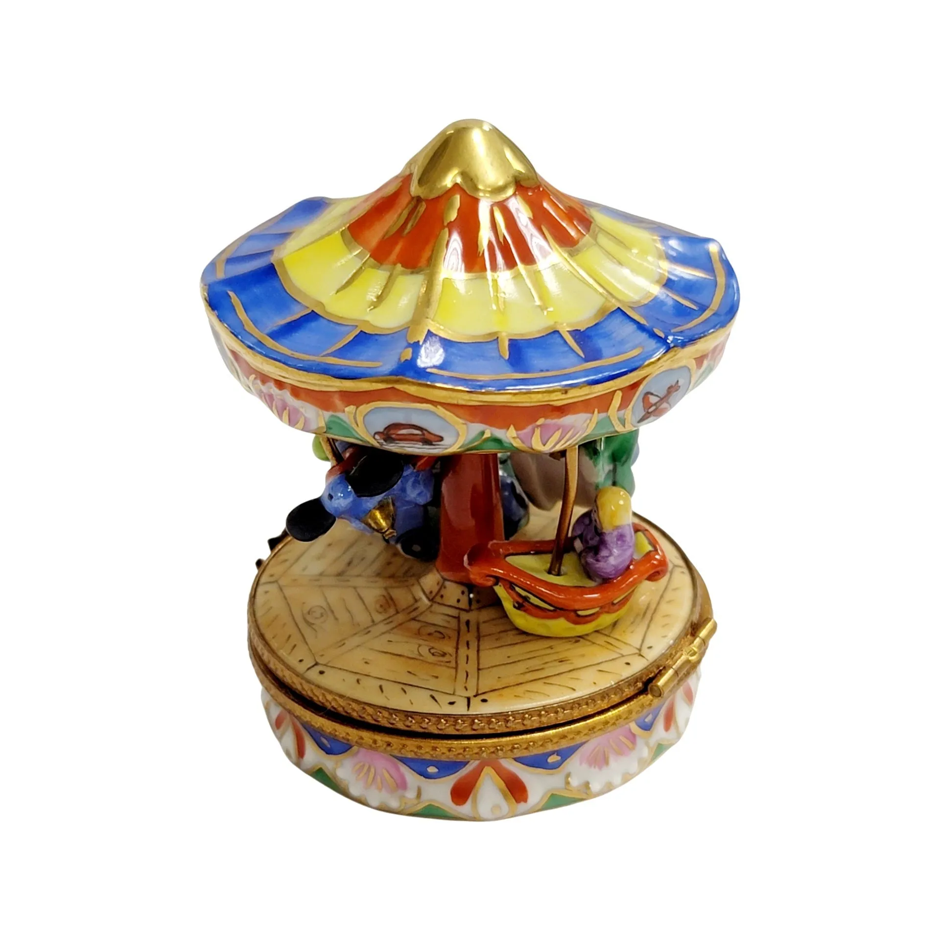 Blue Merry Go Round Carousel Carnival Ride