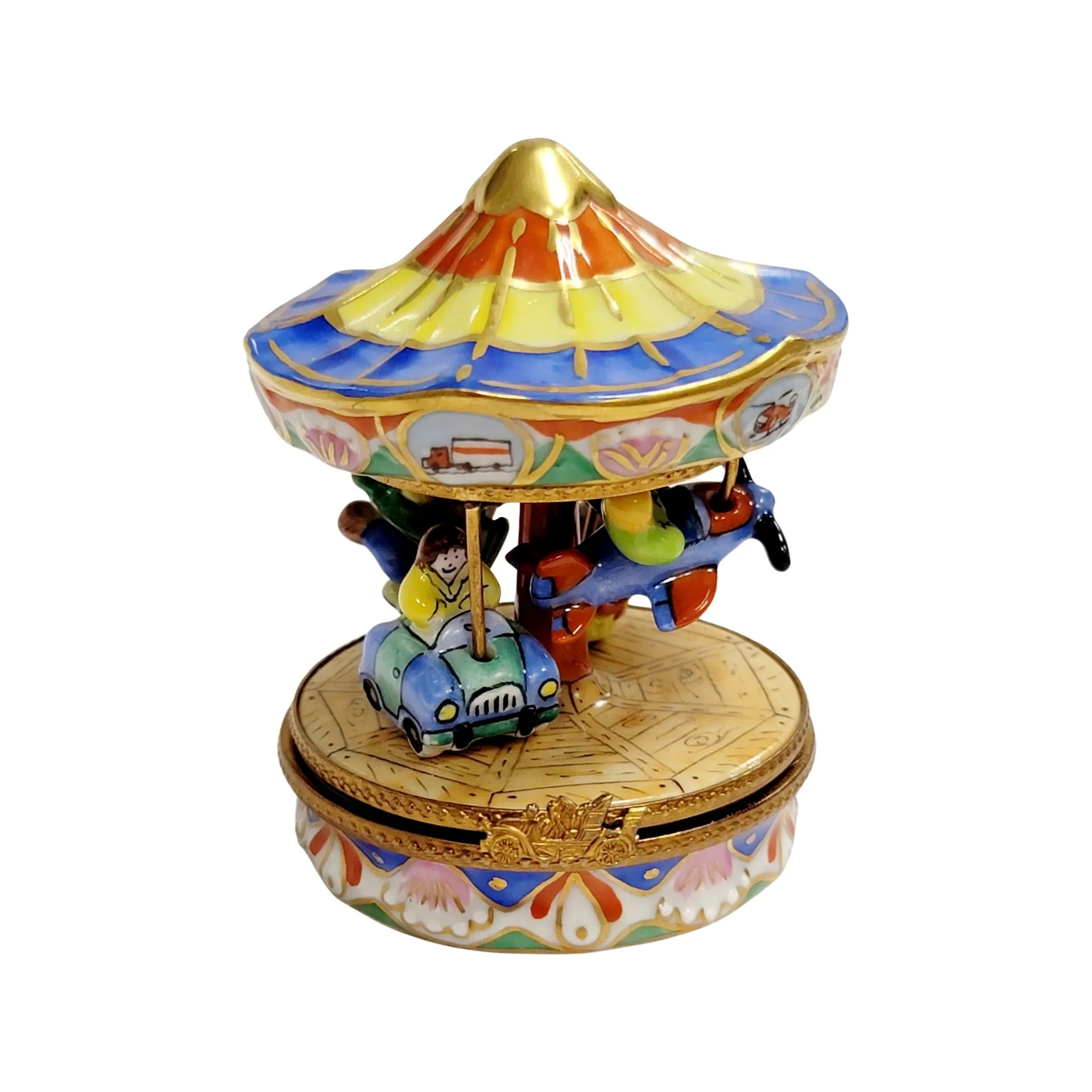 Blue Merry Go Round Carousel Carnival Ride