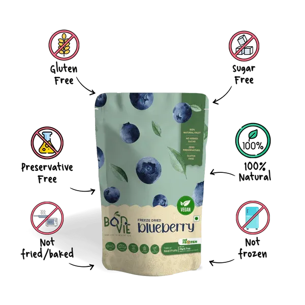 Bonvie Freeze Dried Blueberries - 20 grams