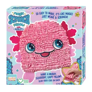 Bright Stripes Magic Scrunch Pillow - Axolotl