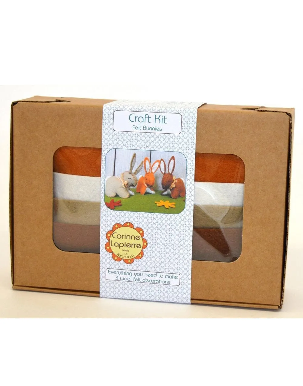 Bunnies Felt Craft Kit by Corinne Lapierre