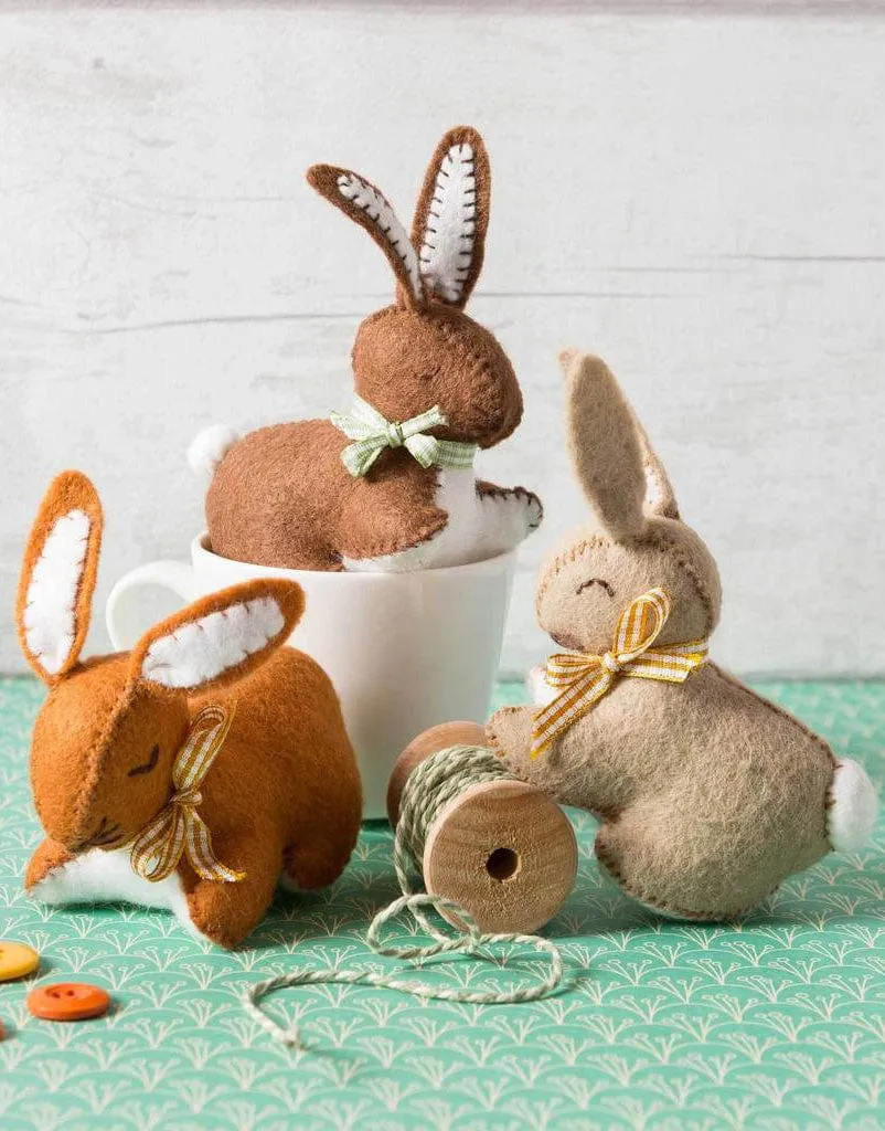 Bunnies Felt Craft Kit by Corinne Lapierre