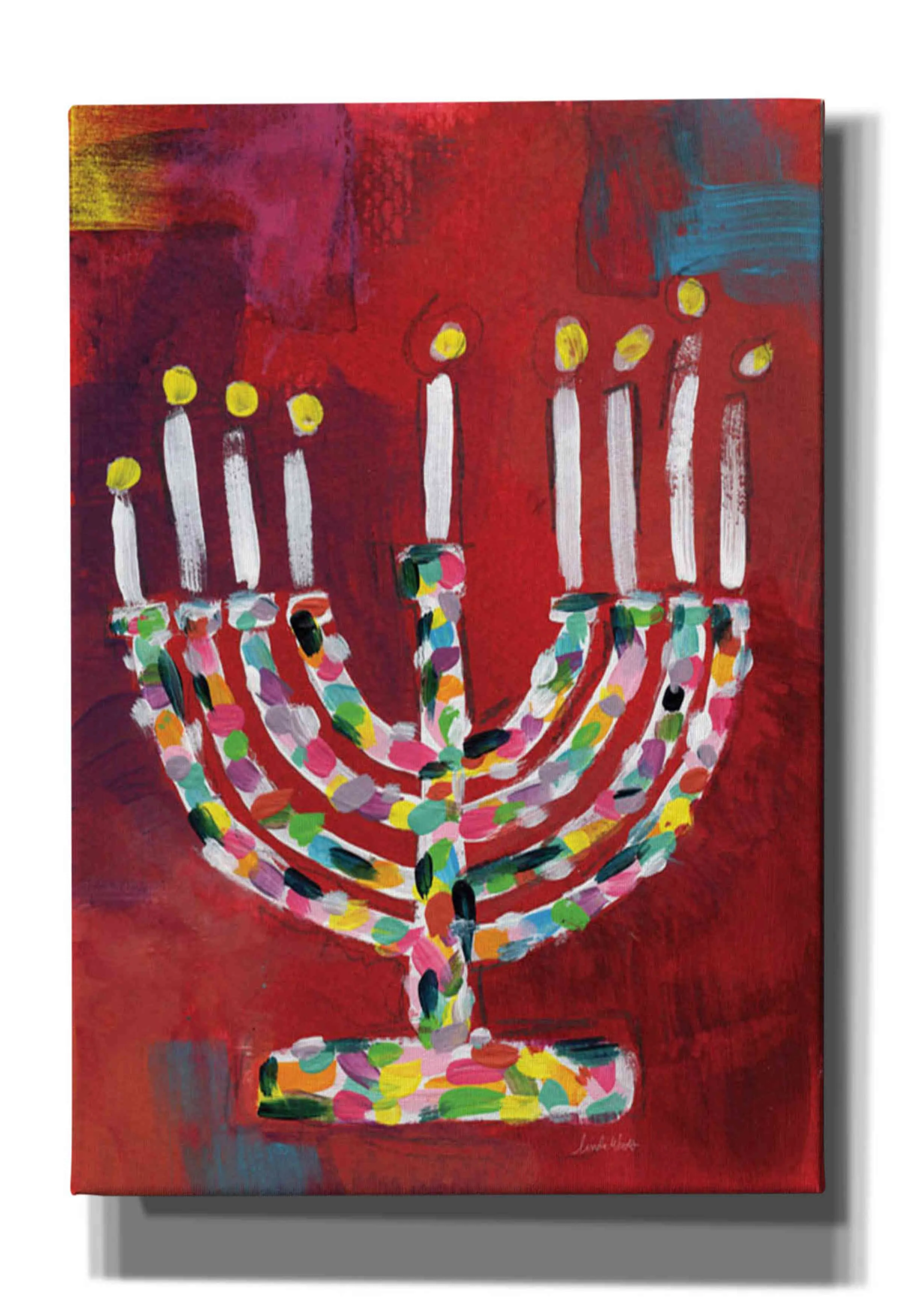 Colorful Menorah Paint Kit