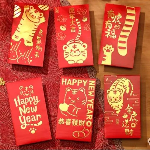 Creative Red Packet New Year Red Packet New Year Red Packet Lucky Money 6pcs NP-090027