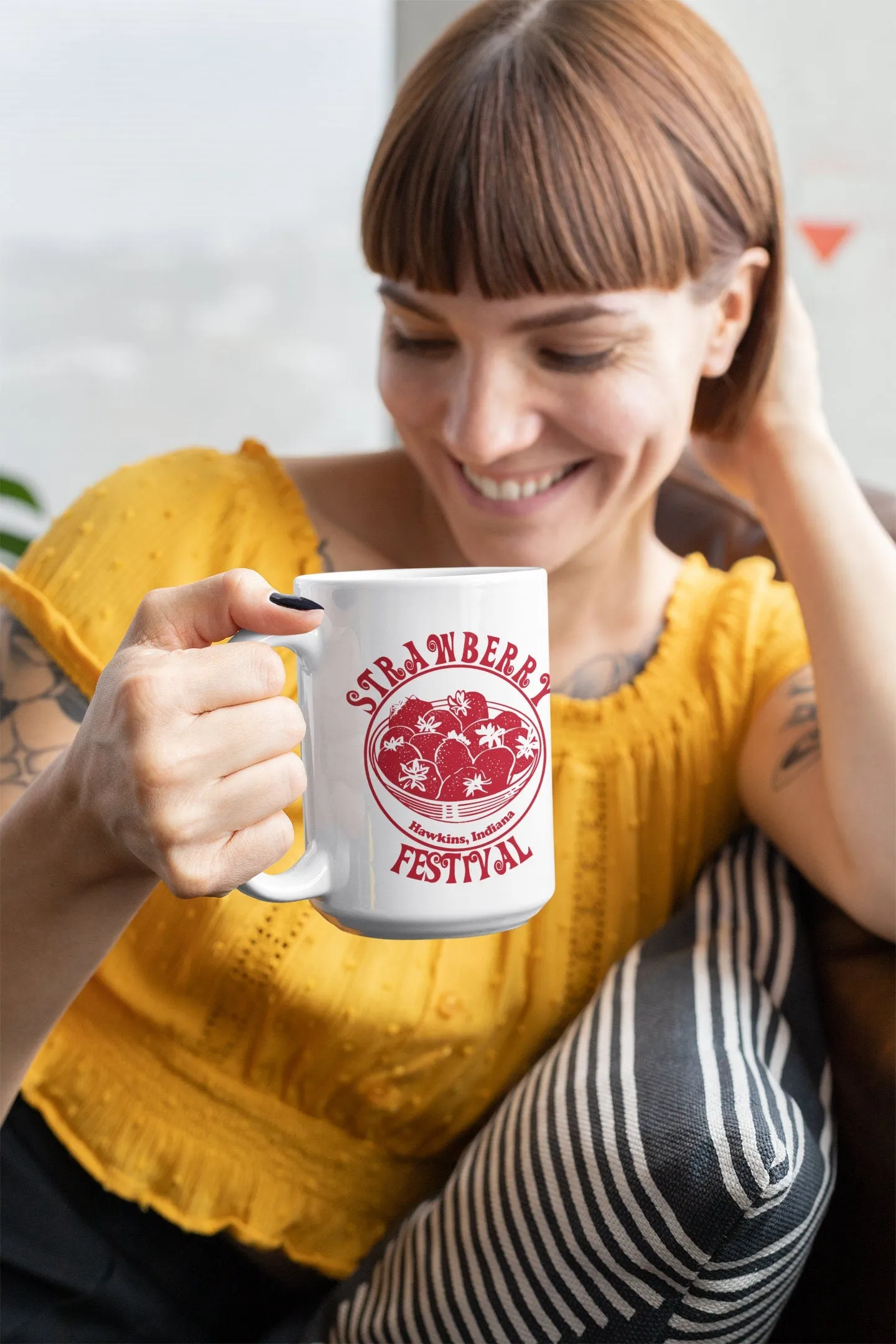 Customizable Strawberrry festival mug or tumbler