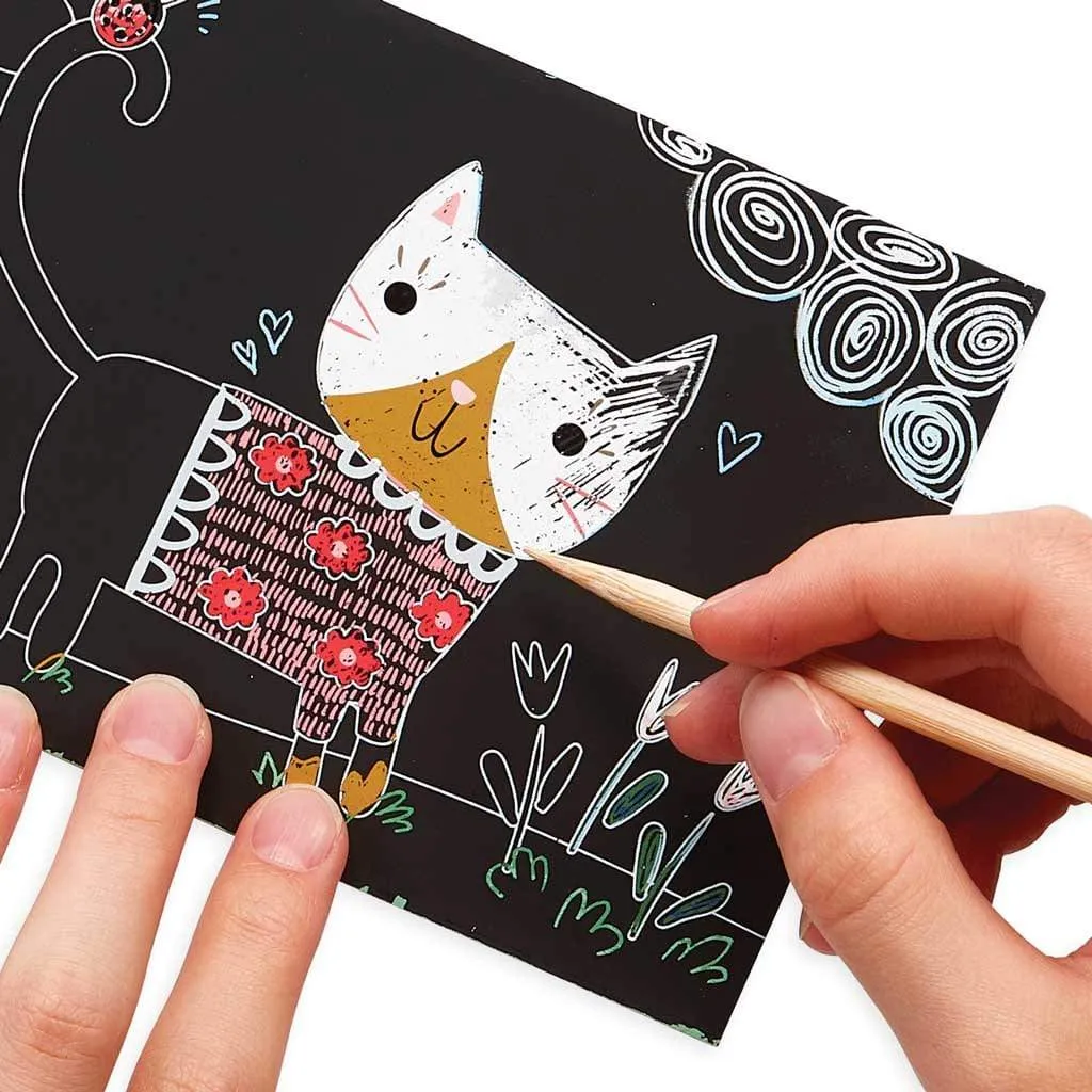 Cutie Cats Mini Scratch & Scribble Kit