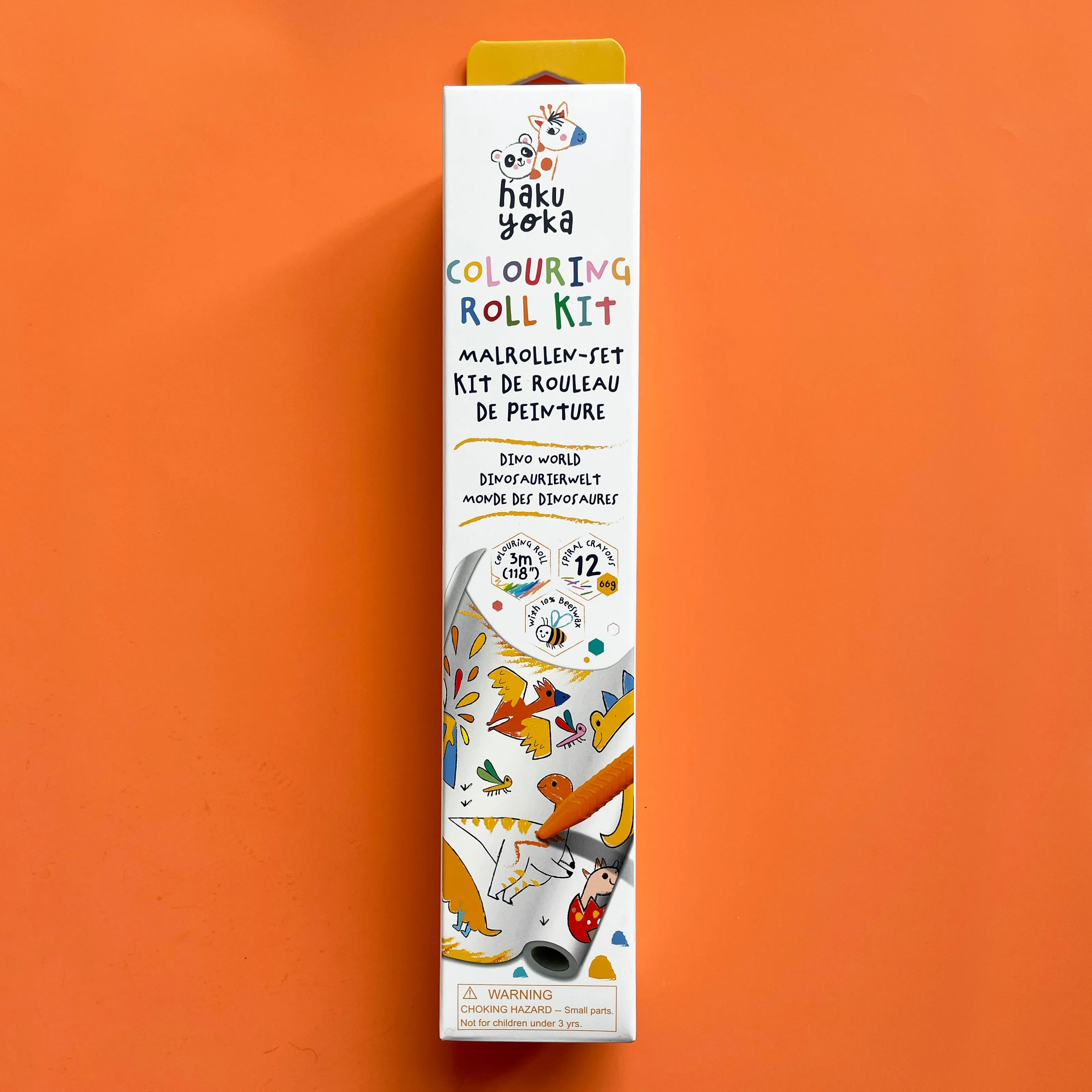 Dino World Coloring Roll Kit