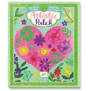 Djeco Artistic Patch Craft Kit - Glitter Petals