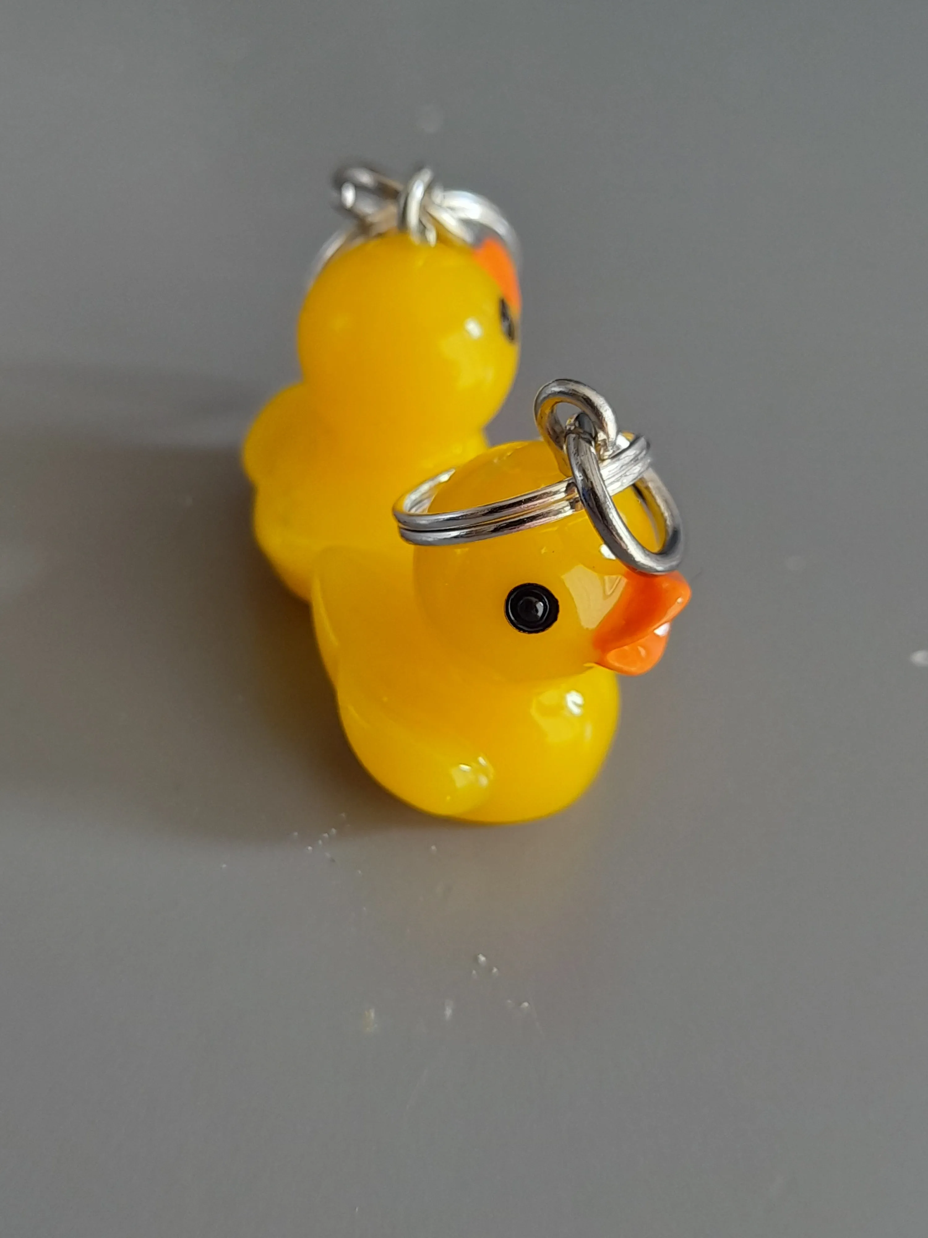 Duck stitch marker set of 2. Cute handmade stitch markers.