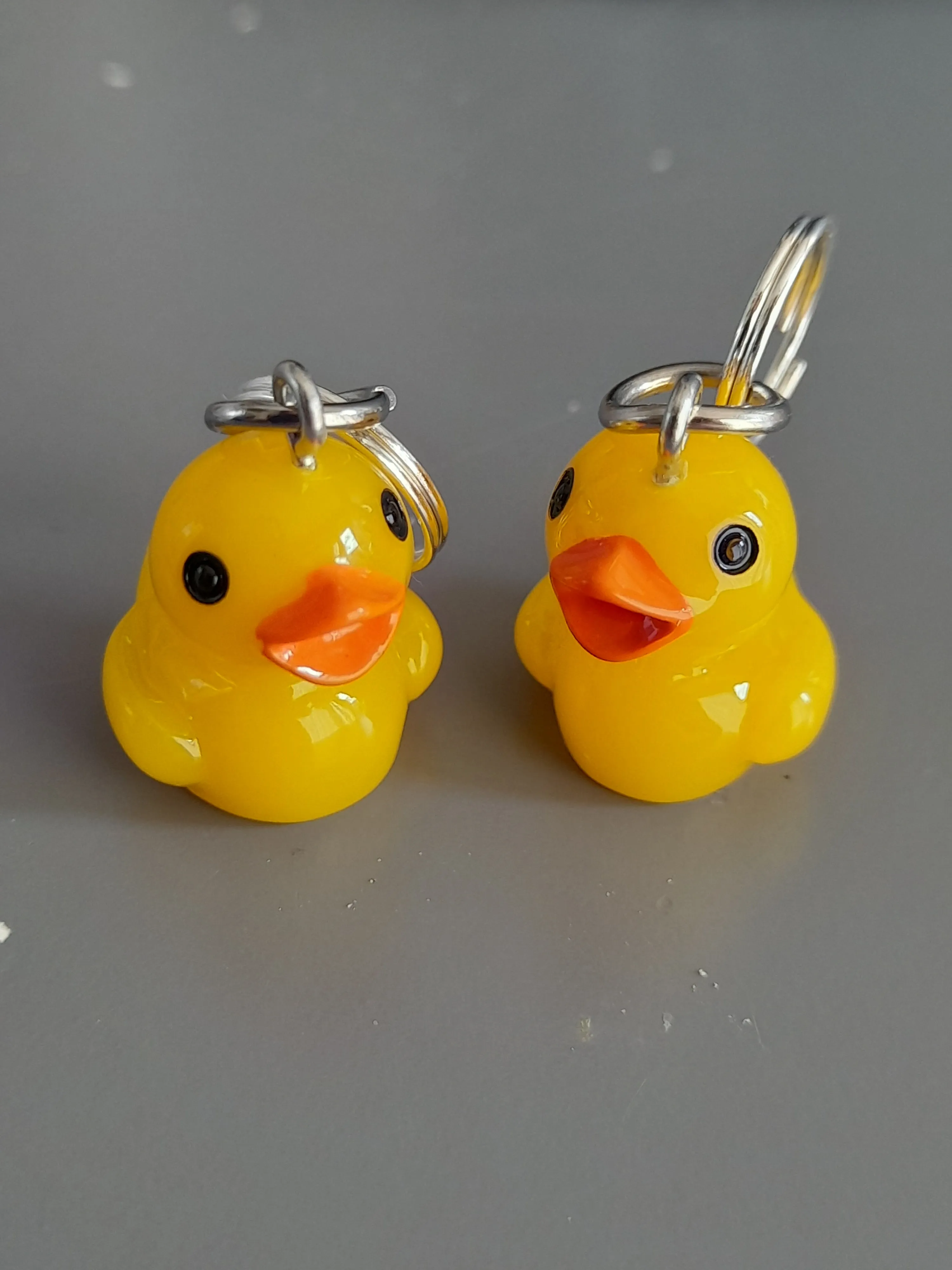 Duck stitch marker set of 2. Cute handmade stitch markers.