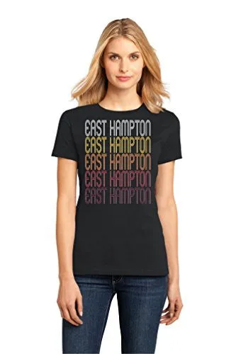 East Hampton, NY | Retro, Vintage Style New York Pride T-shirt-(Ladies,S)