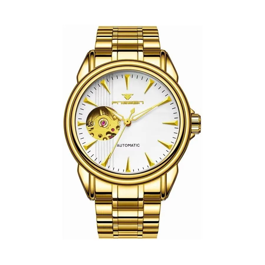 Elegant Real Belt Automatic Mechanical Watch