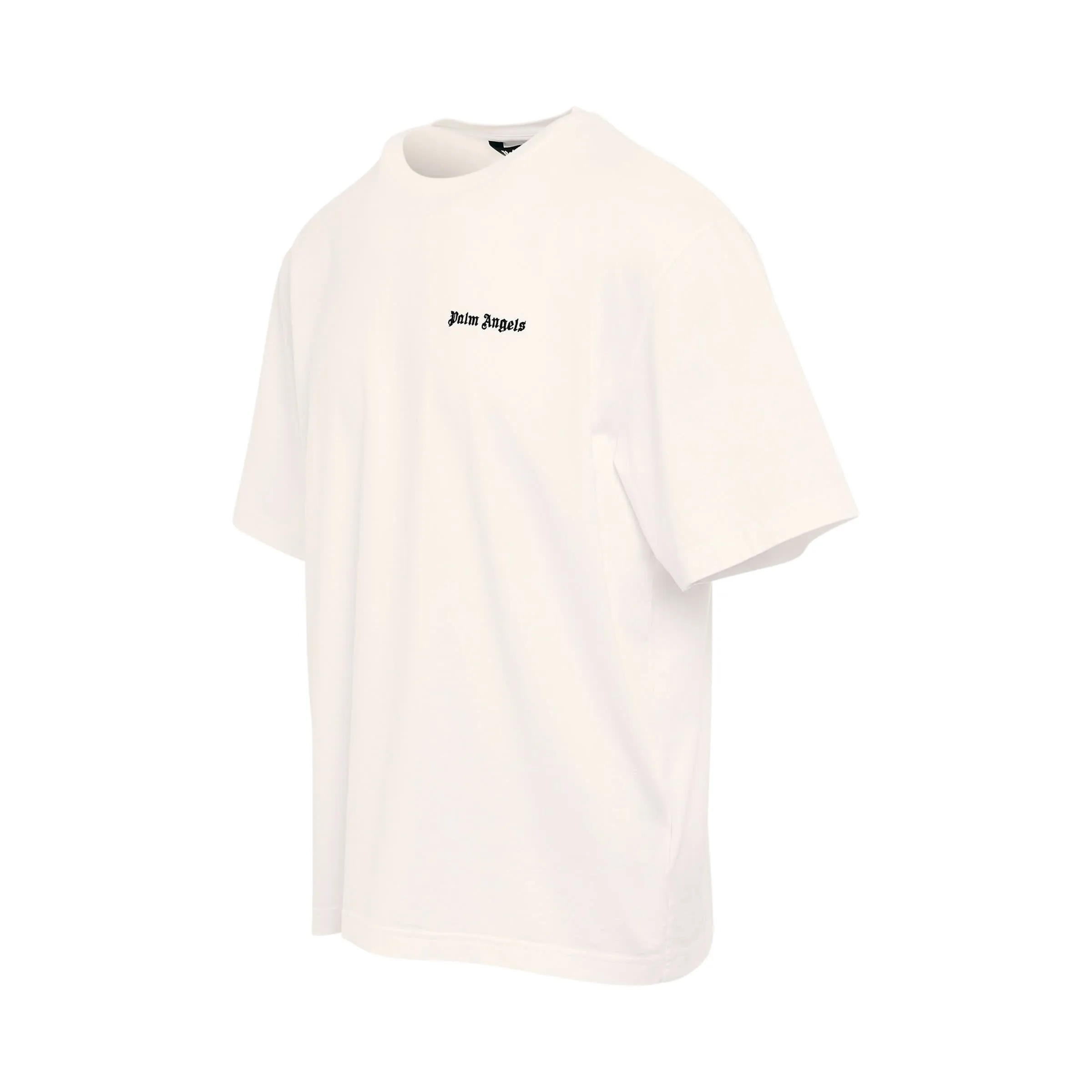 Embroidered Logo Slim T-Shirt in White