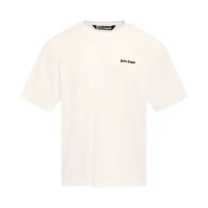 Embroidered Logo Slim T-Shirt in White