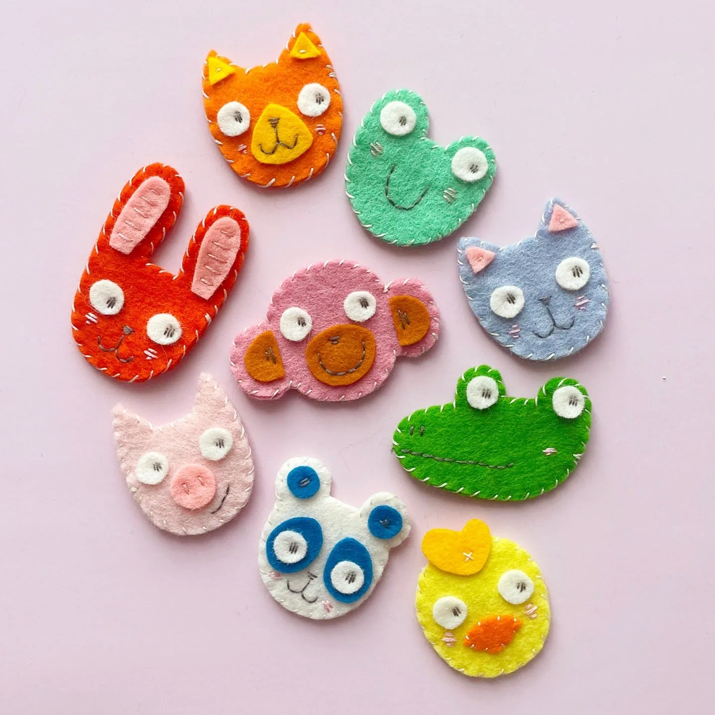 Felt Animal Mascots Sewing Kit