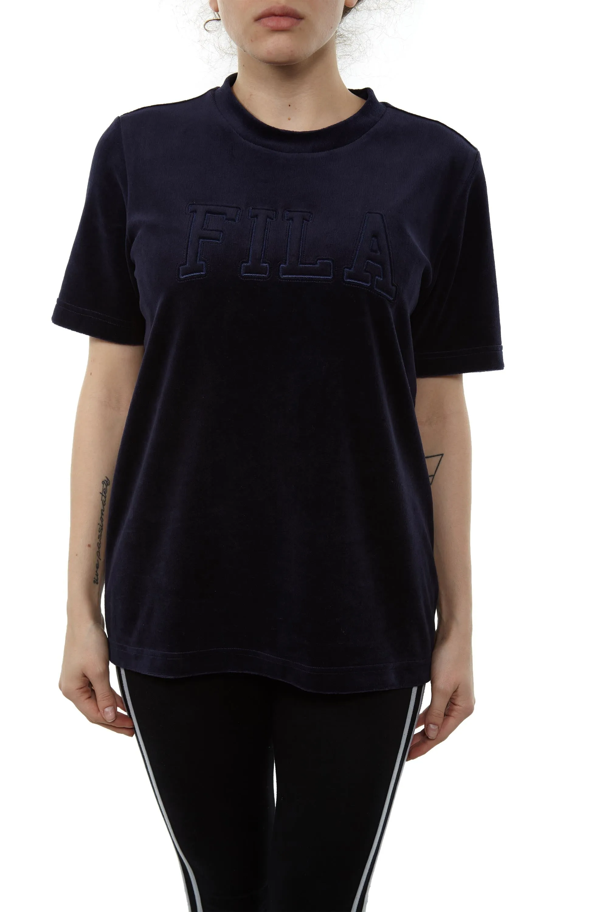 Fila Olivia Velour Tee Womens Style : Lw173d85