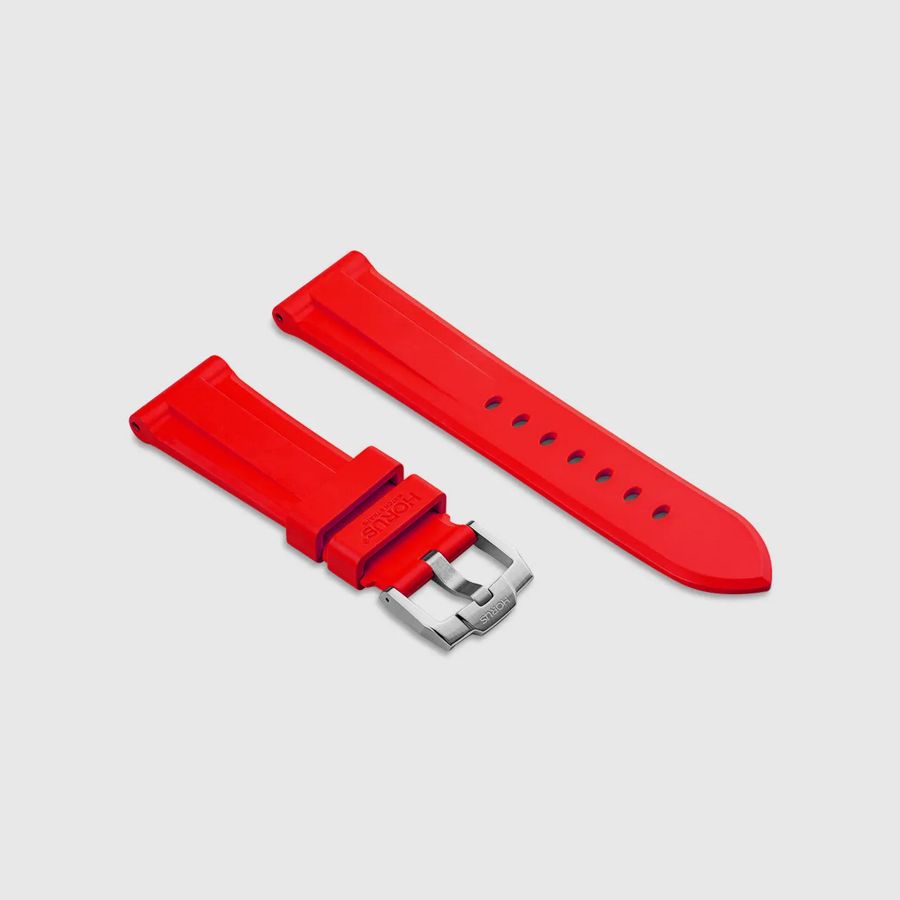 FKM Rubber Strap for Panerai Radiomir - Heat Red