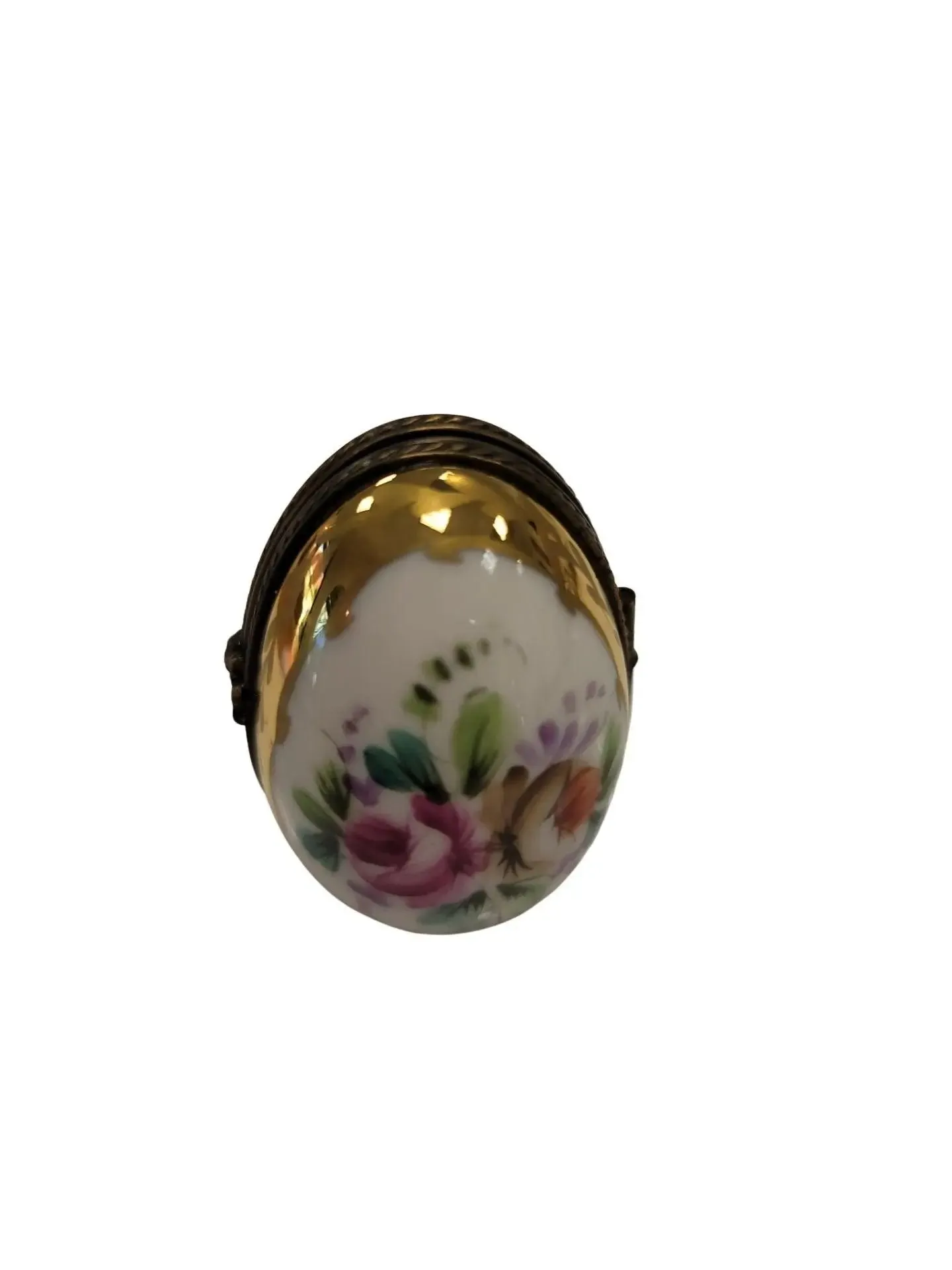 Flowered Egg Oval Picture Frame inside Vert