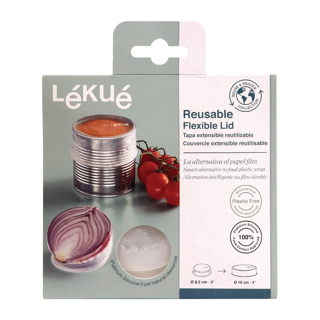 FS291 Lekue Reusable Flexible Lid Set of 2 85mm