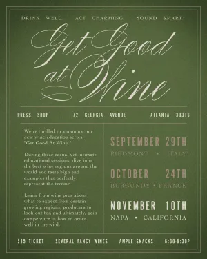 Get Good At Wine - Napa