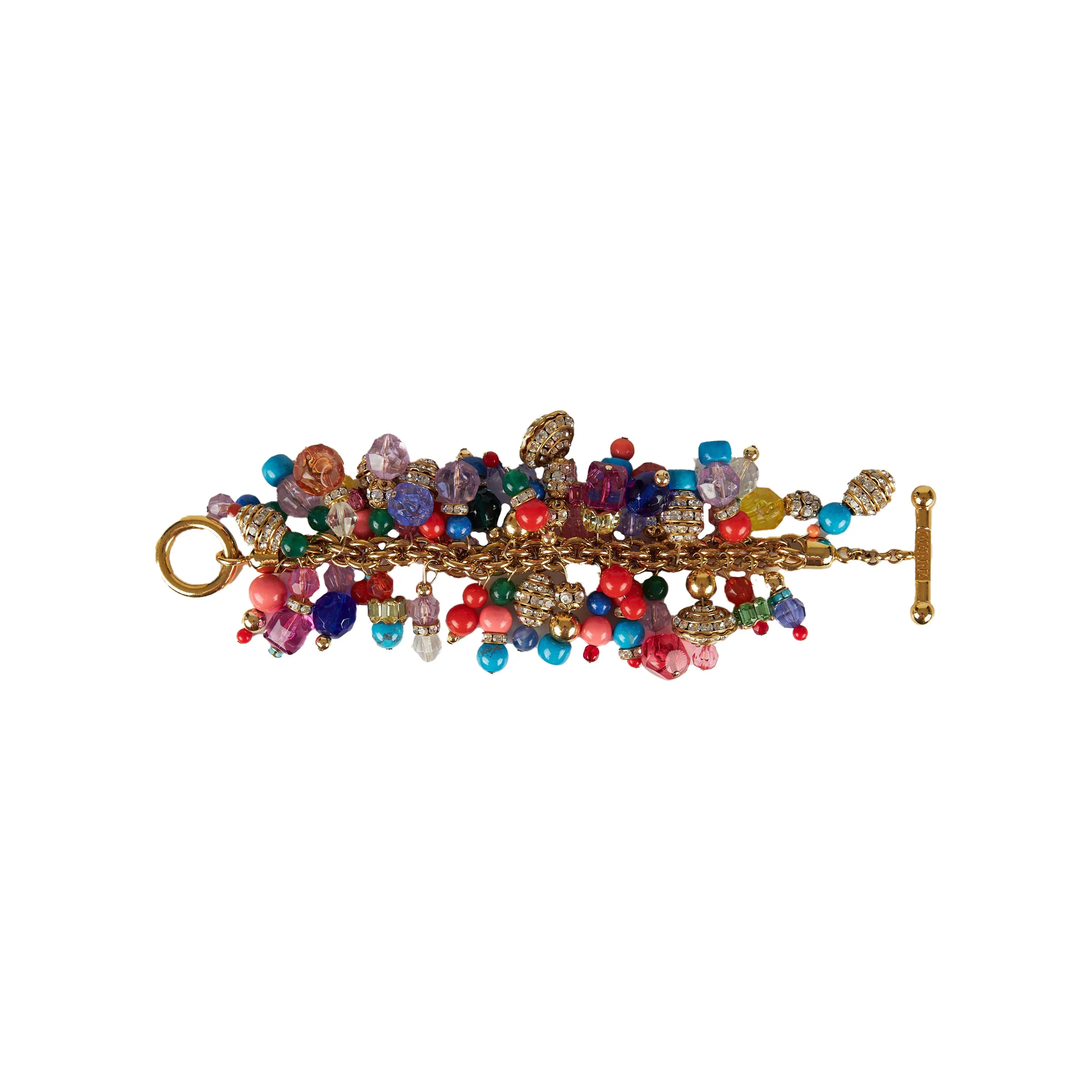 Gianfranco Ferré Bracelet with Beads and Stones - '00s