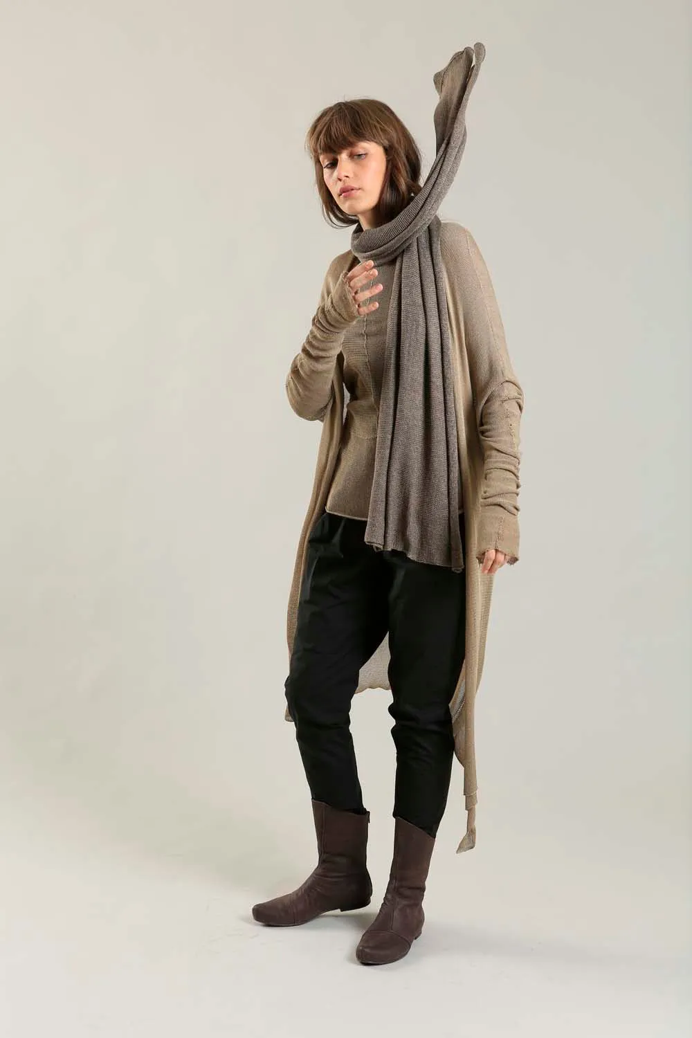 Golden Camel Long Bamboo Cardigan