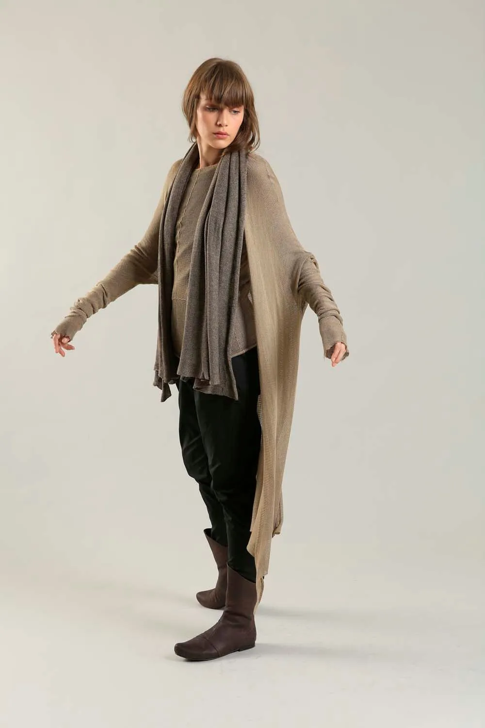 Golden Camel Long Bamboo Cardigan