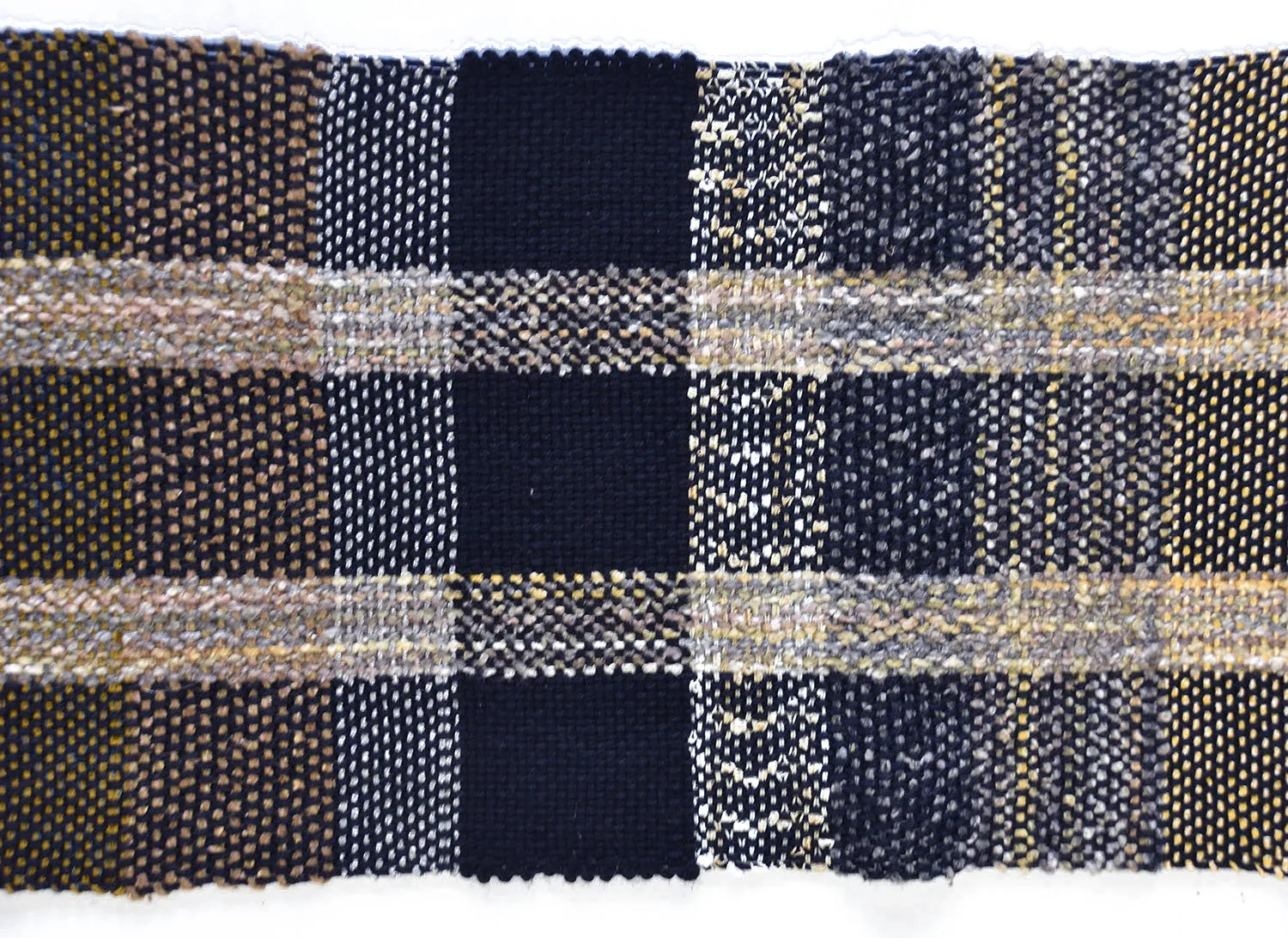 Handwoven Scarf, "Night," 8.5 x 74 inches