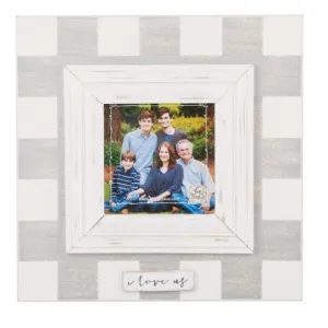 I love Us Plaid Frame