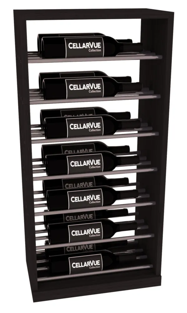 InstaCellar - 17.5" Horizontal Base Display - Gunmetal Rods