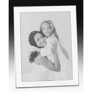 Joe Davies 4x6 White Silver Metal Photo Frame