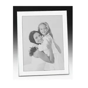 Joe Davies 5x7 White Silver Metal Photo Frame