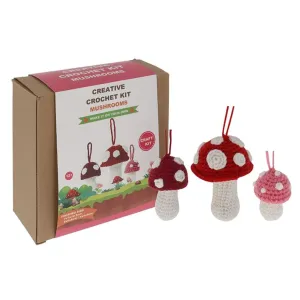 Joe Davies Creative Crochet Kit 10cm Mushrooms